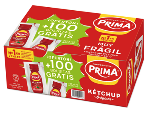 KETCHUP PRIMA SOBRES 10*230 MONODOSIS 